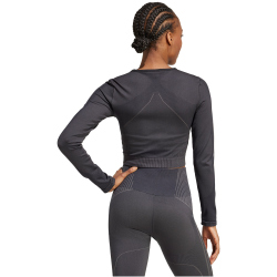 adidas Performance Knit Cropped langarm Trainingsshirt Damen