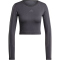 adidas Performance Knit Cropped langarm Trainingsshirt Damen