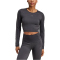 adidas Performance Knit Cropped langarm Trainingsshirt Damen