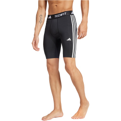 adidas TECHFIT Compression 3-Streifen kurze Fitnesstights Herren