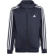 adidas Essentials AEROREADY 3-Streifen Kapuzenjacke Kinder AA35 - legink/white 140