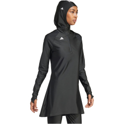 adidas Performance 3-Streifen langarm Schwimmshirt Damen 095A - black 30