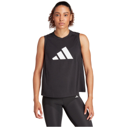 adidas Train Essentials Big Logo Trainings-Tanktop Damen 095A - black/white L