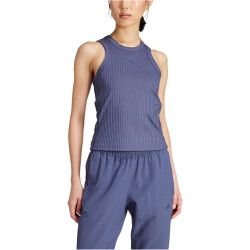 adidas Performance All Gym Seasonal Rib Tight Fit Tonal 3-Streifen Tanktop Damen AEDS - shanav XS