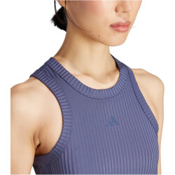 adidas Performance All Gym Seasonal Rib Tight Fit Tonal 3-Streifen Tanktop Damen AEDS - shanav XS