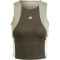 adidas Performance TECHFIT Colorblock Cropped Trainings-Tanktop Damen AEDR - shaoli L