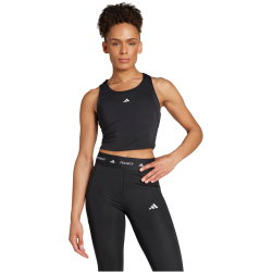 adidas TECHFIT Cropped Trainings-Tanktop Damen 095A - black XXS