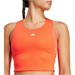 adidas Performance TECHFIT Cropped Trainings-Tanktop Damen A0TB - brired XS