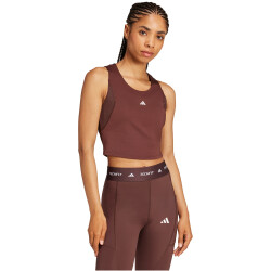 adidas Performance TECHFIT Cropped Trainings-Tanktop Damen AEX5 - shabrn XS