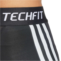 adidas Performance TECHFIT Compression 3-Streifen kurze Fitnesstights Herren 095A - black S