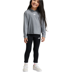 adidas Sportswear Sport-Set (Sweatshirt + Leggings) Kinder AA2T - grethr/greone/white 104