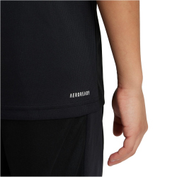adidas Sportswear Train Essentials Logo Regular Fit Trainingsshirt Kinder 095A - black/white 116