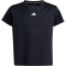 adidas Train Essentials Regular Fit Logo Trainingsshirt Kinder 095A - black/white 128