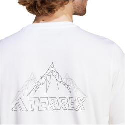 adidas Terrex TERREX Graphic Outdoorshirt Herren 001A - white S