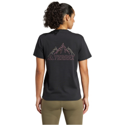 adidas Terrex TERREX Graphic Outdoorshirt Damen 095A - black XS