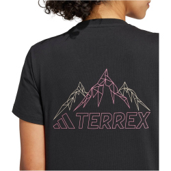 adidas Terrex TERREX Graphic Outdoorshirt Damen 095A - black XS