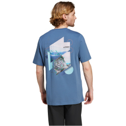 adidas Terrex TERREX Back Graphic Outdoorshirt Herren AELD - wonste S