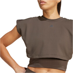 adidas Performance Power Boxy French Terry 3-Streifen Trainings-Tanktop Damen AEDR - shaoli S