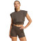 adidas Performance Power Boxy French Terry 3-Streifen Trainings-Tanktop Damen AEDR - shaoli S