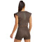 adidas Performance Power Boxy French Terry 3-Streifen Trainings-Tanktop Damen AEDR - shaoli S