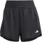 adidas Pacer Essentials Knit High Rise Trainingsshorts Damen 095A - black XXS/3"
