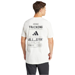 adidas Performance AEROREADY All-Gym Category Graphic Trainingsshirt Herren 077A - cwhite XS