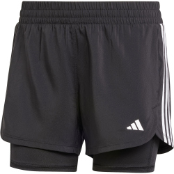 adidas Pacer 3-Streifen Woven 2in1 Trainingsshorts Damen...