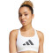 adidas Performance Powerreact Big Logo Graphic Sport-BH Damen 001A - white L