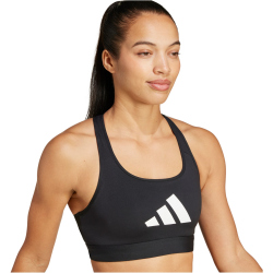 adidas Performance Powerreact Big Logo Graphic Sport-BH Damen 095A - black S
