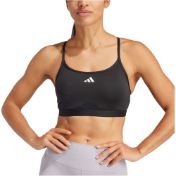 adidas Aeroreact 3-Streifen Sport-BH Damen 095A - black XS