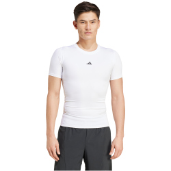 adidas Performance TECHFIT Compression Trainingsshirt Herren 001A - white S