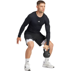 adidas TECHFIT Compression langarm Trainingsshirt Herren 095A - black M