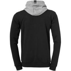 Kempa Core 2.0 Kapuzenjacke schwarz/dark grau melange 128