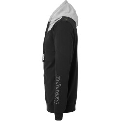 Kempa Core 2.0 Kapuzenjacke schwarz/dark grau melange L