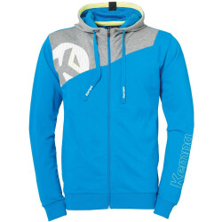 Kempa Core 2.0 Kapuzenjacke kempablau/dark grau melange 116