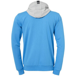 Kempa Core 2.0 Kapuzenjacke kempablau/dark grau melange 116