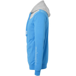 Kempa Core 2.0 Kapuzenjacke kempablau/dark grau melange 116