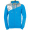 Kempa Core 2.0 Kapuzenjacke kempablau/dark grau melange 116