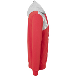 Kempa Core 2.0 Kapuzenjacke rot/dark grau melange 116