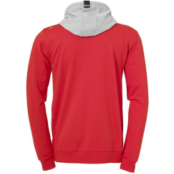 Kempa Core 2.0 Kapuzenjacke rot/dark grau melange 4XL
