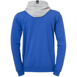 Kempa Core 2.0 Kapuzenjacke royal/dark grau melange 116
