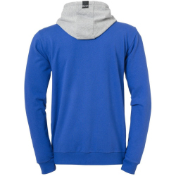 Kempa Core 2.0 Kapuzenjacke royal/dark grau melange 128