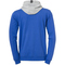 Kempa Core 2.0 Kapuzenjacke royal/dark grau melange XL