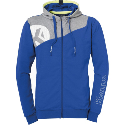 Kempa Core 2.0 Kapuzenjacke royal/dark grau melange 4XL