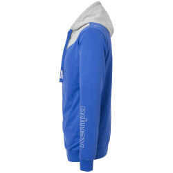 Kempa Core 2.0 Kapuzenjacke royal/dark grau melange 4XL