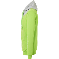 Kempa Core 2.0 Kapuzenjacke hope grün/dark grau melange 116