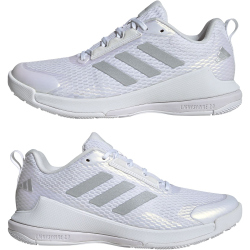 adidas Novaflight 2 Hallenschuhe Damen 01F7 - ftwwht/silvmt/ftwwht 38