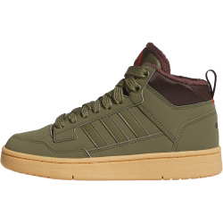 adidas Rapid Court Mid-Top Winterized Sneaker Kinder AETE - olistr/shabrn/gum3 36