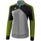 erima Premium One 2.0 Pr&auml;sentationsjacke grey melange/black/lime pop 38