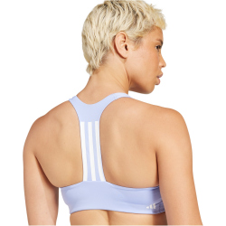 adidas Powerimpact Medium-Support 3-Streifen Sport-BH Damen AFAE - bluspa M A-B